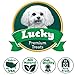 Lucky Premium Treats Chicken Wrapped Dog Treats – Bull Stick - USA Made Raw Hide for Extra Large Dogs – Long Lasting, Preservative Free Dog Treats – 6 Chews