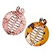 Fenteer 2pcs Chic Women's Banana Fish Hair Clips Comb Grip Clasp Plastic Ponytail Holder Red Brown