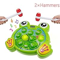 INvench Super Frog Game Toddler Toys - 2 Hammers Baby Interactive Fun Toys Toddler Activities Games with Music&Light for Boys Girls Ages 2 3 4 5 6