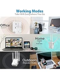 VICTONY WA305 Extensor WiFi para 2.4 G 300 Mbps WiFi señal Booster con 2 Antenas Externas WiFi Range Extender