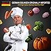 Professional 8 inch Chef Knife - Upgrated Full Tang Kitchen knife German High Carbon Stainless Steel Sharp Chopping Knife Well Balanced, Pakka Wood Handle, with Gift Case, By Zvpod