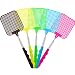 Tatuo 5 Pack Extendable Fly Swatter, Manual Swat Pest Control with Strong Flexible Durable Telescopic Handle, Lightweight, Assorted 5 Colors