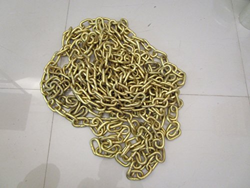 BRASS BLESSING : 4 feet SOLID BRASS CHAIN - 0 Gauge - 8 mm - Heavy Duty (5199)