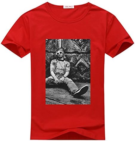 DIYtshirt Kurt Cobain T-Shirt, Custom Men's Classic 100% Cotton T-Shirt with Kurt Cobain