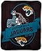 Officially Licensed NFL Grand Stand Plush Raschel Throw Blanket, 50