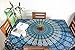 Folkulture Set of 2 Boho Wall Tapestry or Bohemian Mandala Tapestry Wall Hanging, Hippie Indian Beach Blanket or Mandala Tablecloth, Large Yoga Mat for Meditation - Twin Size, 55x85, Blue and Pink