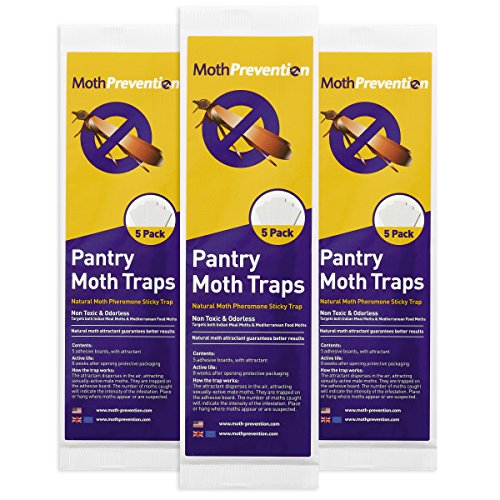 POWERFUL PANTRY MOTH TRAPS 15-Pack from MothPrevention – Best Catch-Rate for Food Moths on the Market! POWERFUL PANTRY MOTH TRAPS 15-Pack from MothPrevention – Best Catch-Rate for Food Moths on the Market!