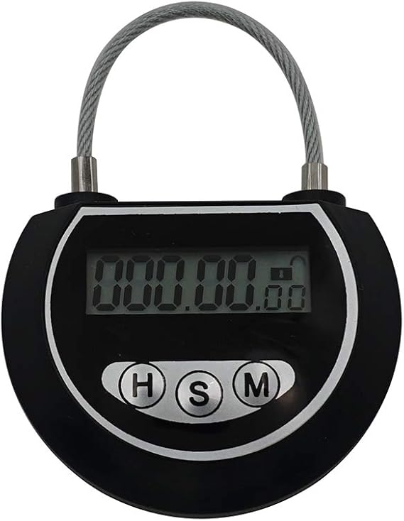 MPLERVEN Security Padlock Electronic Timer Lock Behavioral Habit Aid MultiPurpose Game Lock