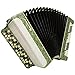 Beautiful Russian Button Chromatic Accordion, Bayan Vostok, 3 Row, 100 Bass, 968, Very Nice Sound