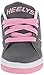 Heelys Propel Skate Shoe , Grey/Pink, 2 M US Little Kid