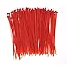 Wide 8 Inch 150 Pack Strong Red Color Heavy Duty Cable Zip Ties-Outdoor, Garden, Office, Festivals and Kitchen Use