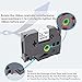 2 Pack Label Tape Compatible for Brother TZ TZe 221 TZe-221 P-touch, Standard Laminated, 3/8 Inch x 26.2 Feet ,Black on White