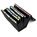 BTSKY Handy 80 Slots Carrying Lipstick Organizer Marker Case Holder for Copic Prismacolor Touch Spectrum Noir Paint Sharpie Markers (Black)