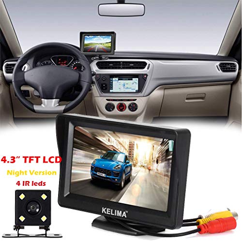 Car Rear View System Monitor 4.3 TFT LCD+Night Vision Backup Reverse Camera Kit