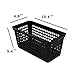 Begale Plastic Storage Trays Basket for Kitchen, Bathroom Organizer, Set of 6