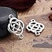 JGFinds Celtic Knot Connector Findings, Antique Silver Tone, 56 Pack (28 of Each)