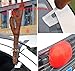 Tezam Christmas Car Decoration Plush Rudolf Reindeer Car Antler and Red Nose Set with Jingle Bells, Reindeer Antlers for Cars