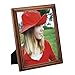 RPJC Solid Wood 8x10 inch Picture Frames and High Definition Glass for Table Top Display and Wall Mounting Photo Frame Brown