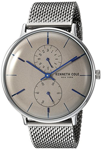 Kenneth Cole New York Men's Quartz Stainless Steel Casual Watch, Color:Silver-Toned (Model: KC15188002)