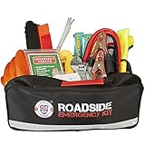 Always Prepared 65-Piece Roadside Assistance Auto Emergency Kit with Jumper Cables ()