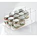 mDesign Stackable Baby Food Dispenser Organizer for Kitchen Pantry, Nursery - Clear