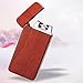 lcfun Dual Arc Plasma Lighter USB Rechargeable Electric Lighter Windproof Flameless Butane Free Cigarette Lighter (Red Wood)