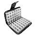 Simply Genius Black 14 Day Daily Pill Organizer, Travel Pill Case, Medicine Container, AM/PM, Day and Night, Weekly Pill Box Organizer