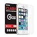 iPhone SE Screen Protector, Nekteck iPhone SE 0.2mm Tempered Glass Ballistic HD Glass Screen Protector (4 inch) Work with Protective Protection Case - 1 Pack