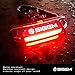 SIGEM Ultra Bright Bike Tail Light, Headlight, USB Rechargeable, Bicycle Flashing Rear taillight, LED Safety Warning Strobe Head Light, Also for Helmet and Backpack Max.120 Lumens (Red-White Light)