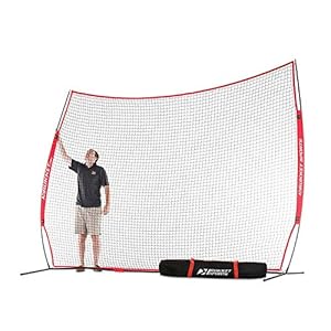 Rukket 12x9ft Barricade Backstop Net, Indoor and Outdoor Lacrosse, Basketball, Soccer, Field Hockey, Baseball, Softball…