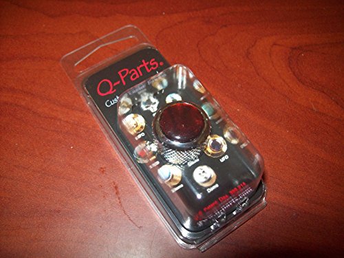 Q-Parts Dome Knob, ACRYLIC TORTOISE ON CHROME, KCD-0047