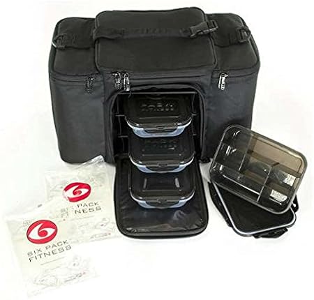 Six Pack Fitness - Bolsa de deporte, color negro: Amazon.es: Equipaje