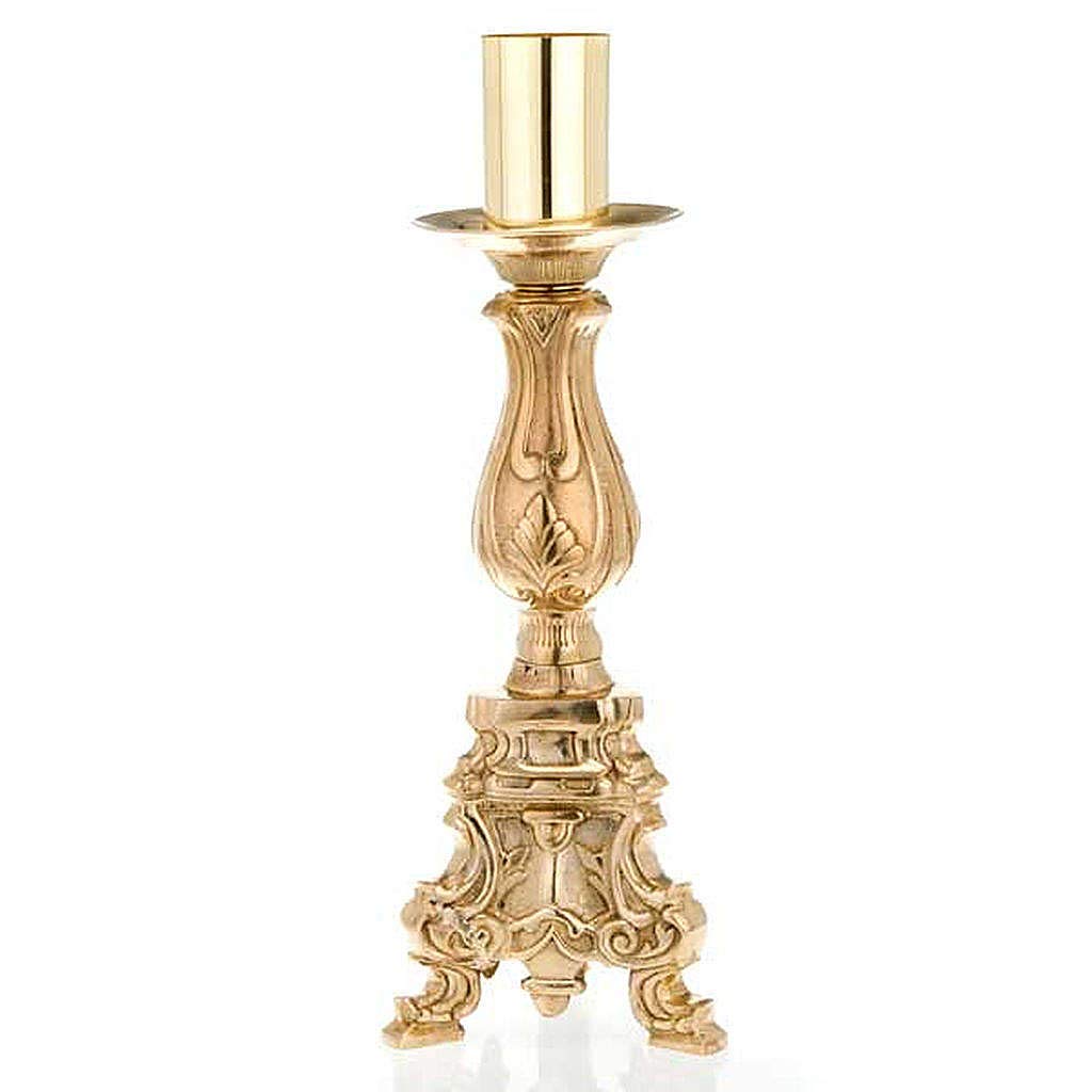 Holyart Goldplated brass candle holder rococo style Amazon.co.uk