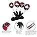 GEBDSM Beginner Fetish SM Under Bed Restraint Kit with Hand Cuffs Ankel Cuffs and Blindfold Bondage Collection For Male Female Couple SM Sex Play
