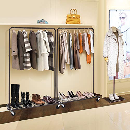 image for Simple Trending Clothes Garment Rack, Heavy Duty Commercial Grade Clot