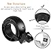 MOFAST Bike Bell, Mini Clear Sound Bicycle Bells And Cycling Horns, Great Bike Accessories For Adults Girls Kids As Nice Gift (Black)