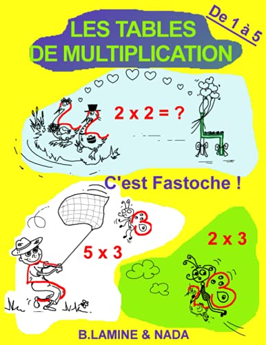 LES TABLES DE MULTIPLICATION. C'est Fastoche ! De 1 à 5: Manuel + Accès en ligne à la méthode d'apprentissage complète | Audio, activités, jeux ludiques et exercices chronométrés (French Edition)