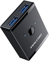 Ruelen KVM USB 3.0 Hub Switcher 1 PC Sharing Keyboard Mouse Printer 2 Devices view 3