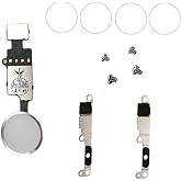 MEEFIX Home Button Key Fingerprint Repair Return Fixed Kits Set Replacement for iPhone 7/7 Plus and iPhone 8/8 Plus (Silver)