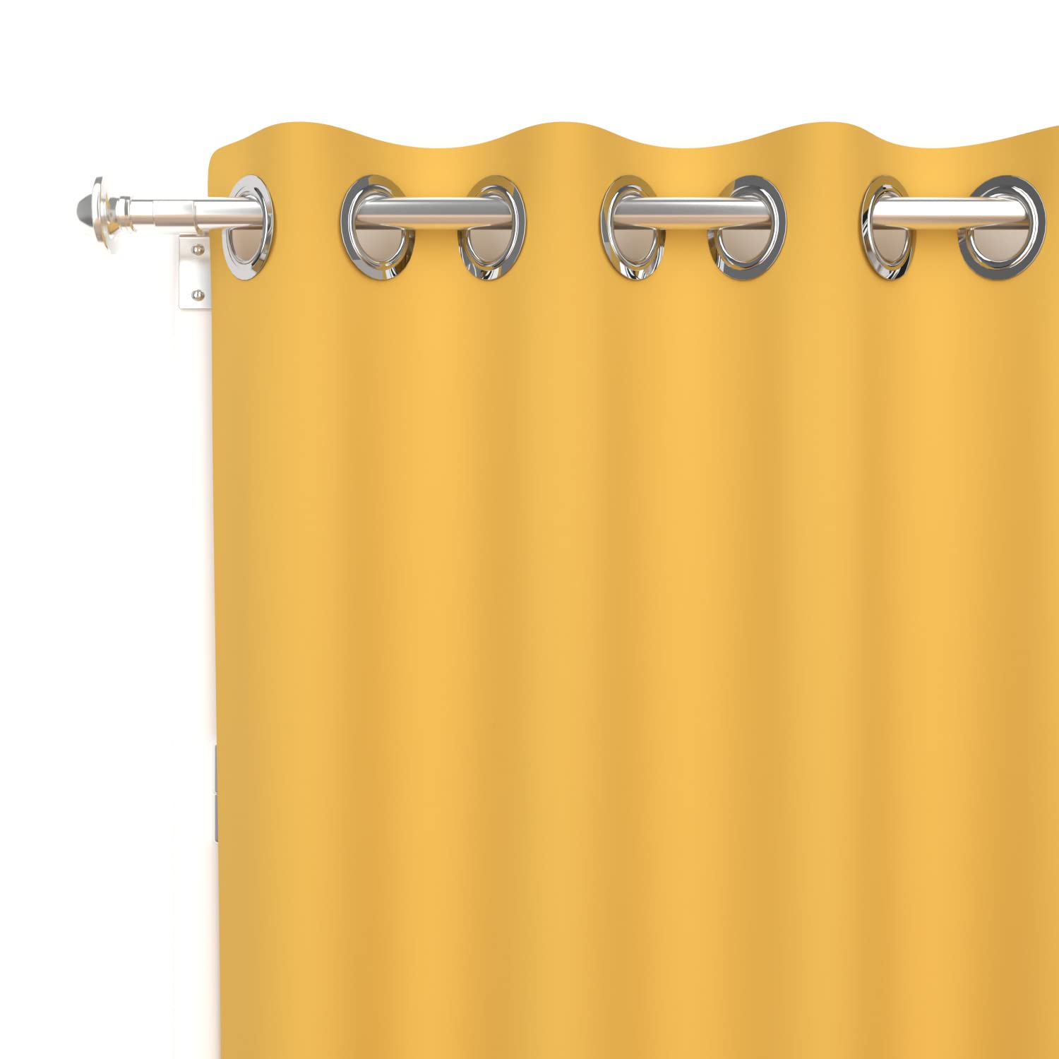 Soleil d'ocre Alix Rideau ich Å Illets, Polyester, Yellow, 135 x 250 cm