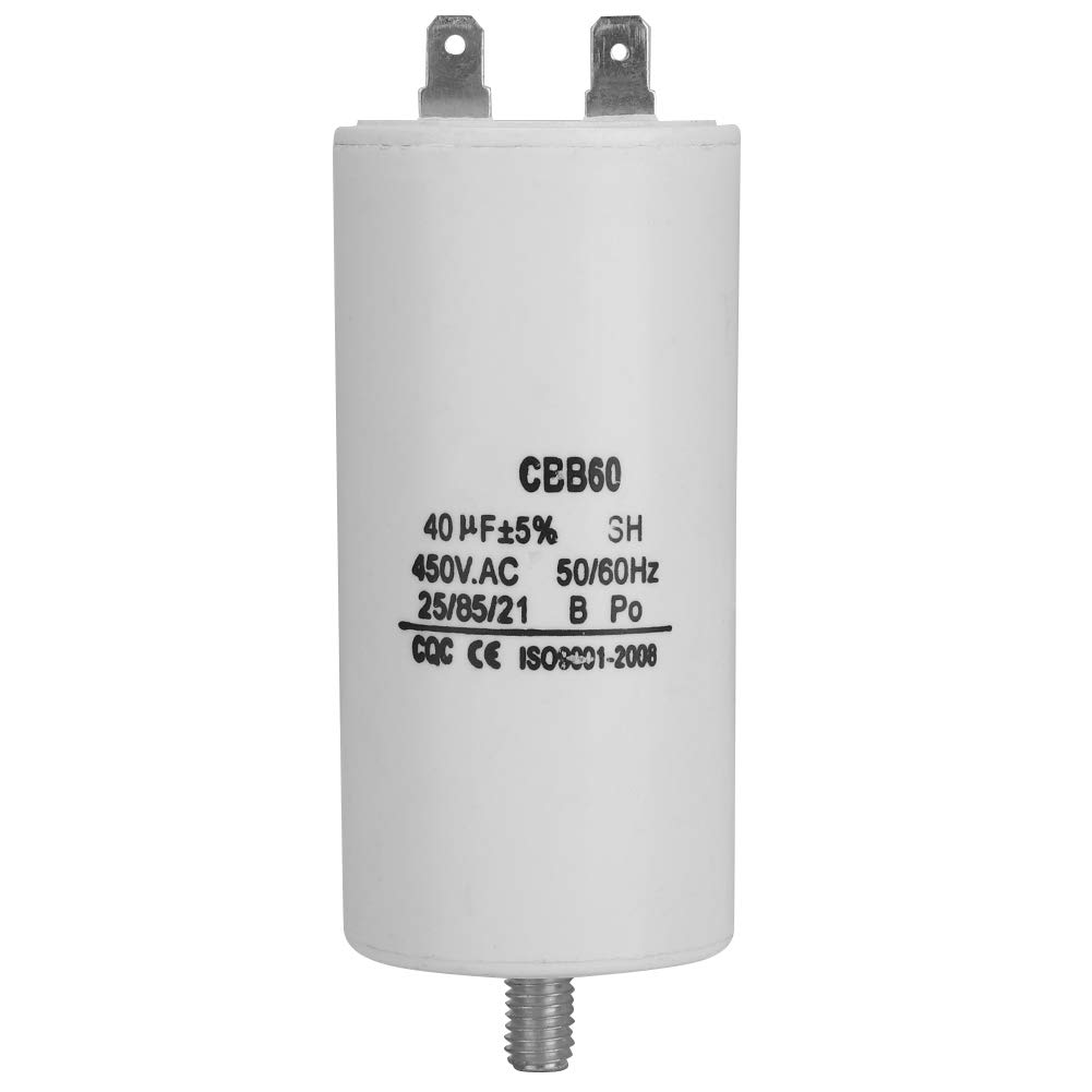 CBB60 450V 40uf Capacitor,Dual Run Round Capacitor Start Capacitor,for Washing Machine,Refrigerators