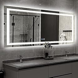 ISTRIPMF 55 x 30 Inch LED Bathroom Mirror, Backlit