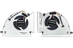 LAOKOEN New Cooling Fan Replacement for MSI GE76 Raider GE76 11UH 11UE 11UG GP76 WE76 MS-17K3 17K4 17K2 17K1 Series P/N:N452 