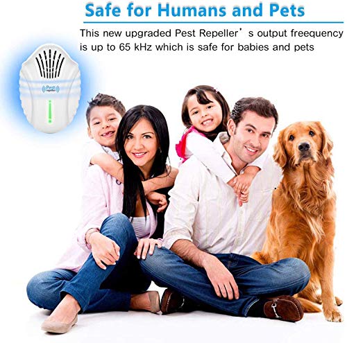 Tomu Ultrasonic Pest Repeller Electronic Plug in Indoor Pest Repellent,Pest Control for Bugs,Insects,Mice,Ant, Mosquito, Spider, Rodent, Roach, Human and Pet Safe