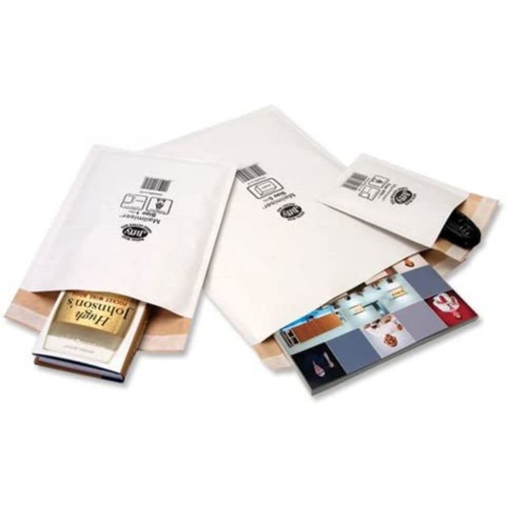 Jiffy Mailmiser Protective Envelopes Bubble-lined No.3 White 220x380mm Ref JMM-WH-3 [Pack of 50]