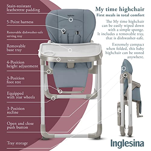 Inglesina My time High Chair for Baby & Toddler Folding, Convertible