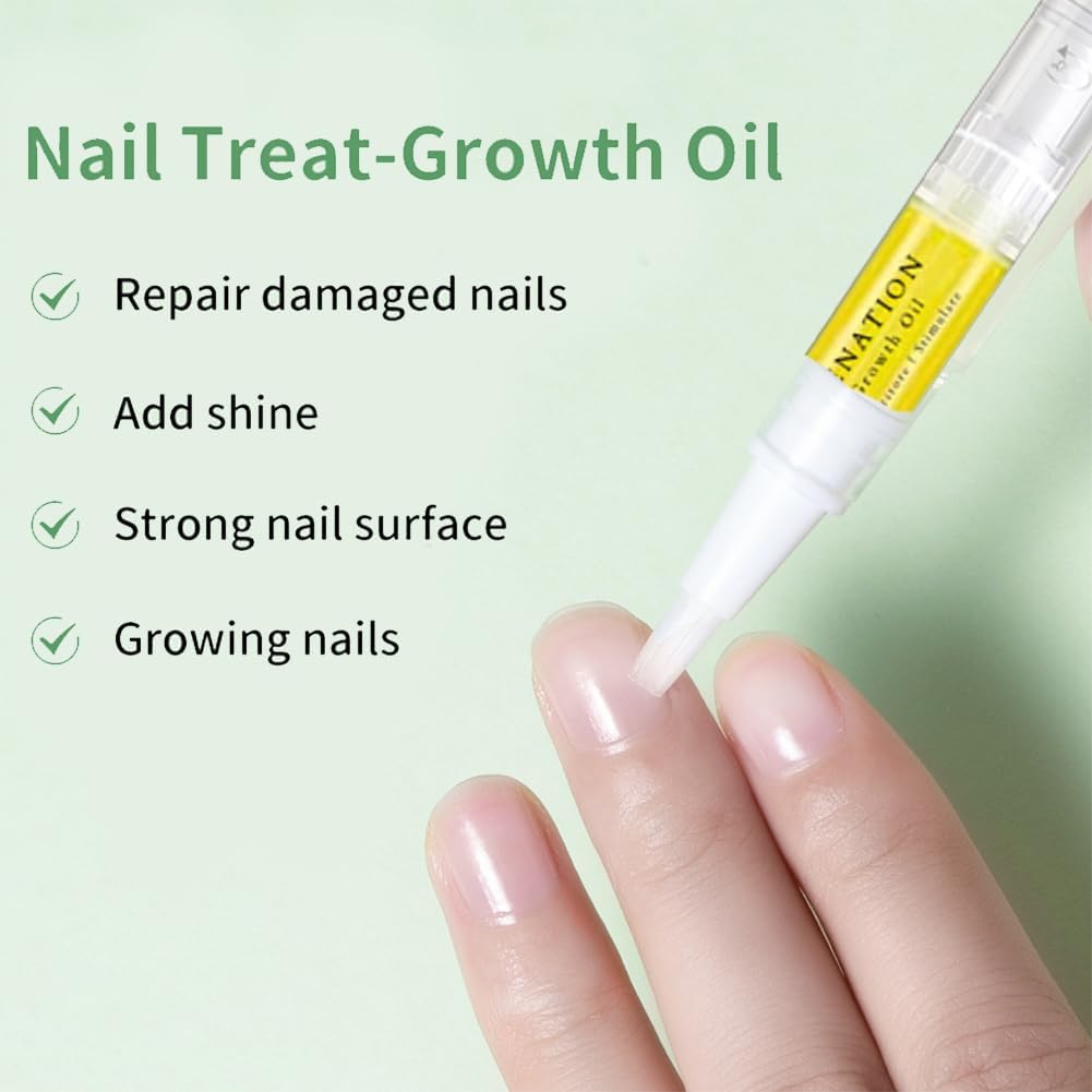 Nail Growth Oil, 2024 Upgrade Rejuvenation Nail Oil, Cosmetics Nail Growth Oil Pen, Cuticle Oil for Nails, Nail Strengthener for Moisturize Strengthen Brighten Nails Care (1) - Image 2