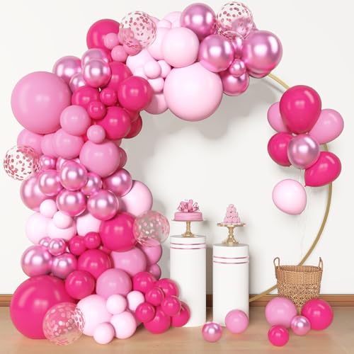 Amandir Pink Balloon Arch Garland Kit Different