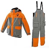 Nordic Legend Aurora Series Ice Fishing Suit with Floatation, Insulated Waterproof Bibs and Jacket for Ice Fishing