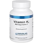 Douglas Laboratories Vitamin K2 - 90 mcg MK-7 - Supports Bone Formation, Calcium Use, Heart Health & Blood Vessels* - Vegetarian Formula - 60 Capsules